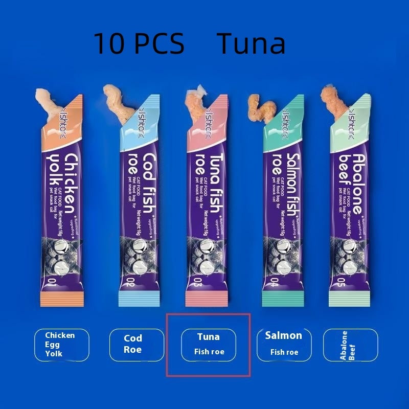 Cat Strip Kittens Nutrition Fat Hair Chin Wet Food Package Pet Cat Snacks Pawsentialshub