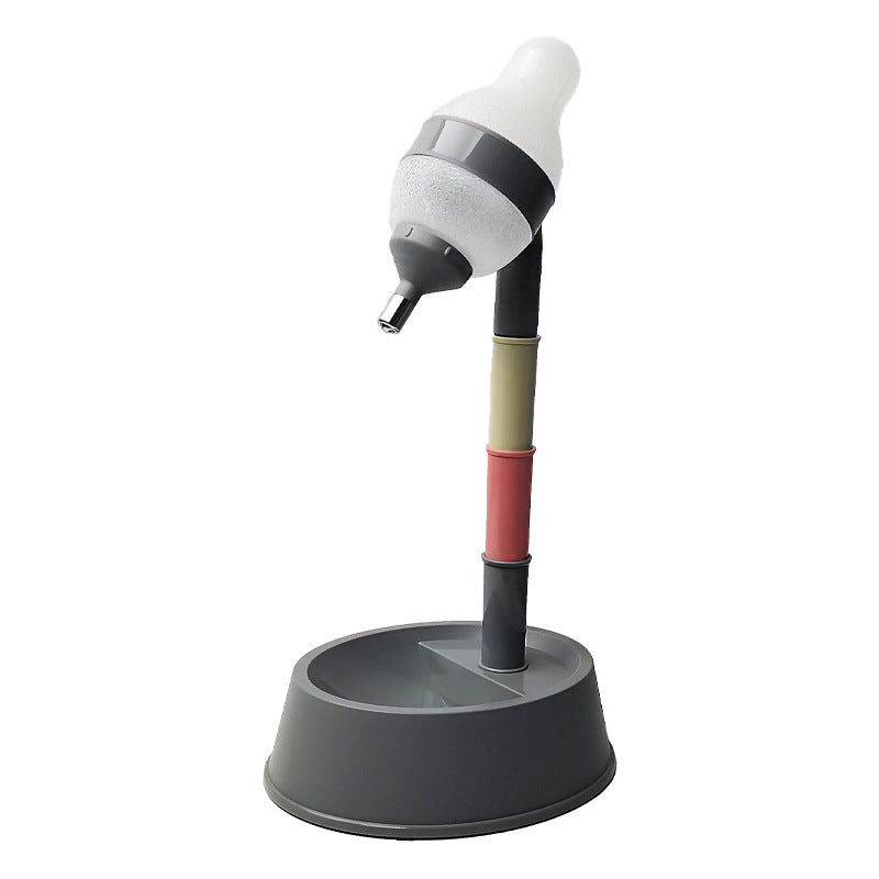 The New Dog Waterer Can Adjust The Height Of Pets And The Water And Feed All-in-one Cat Drinking Bowl Dog Supplies My Store