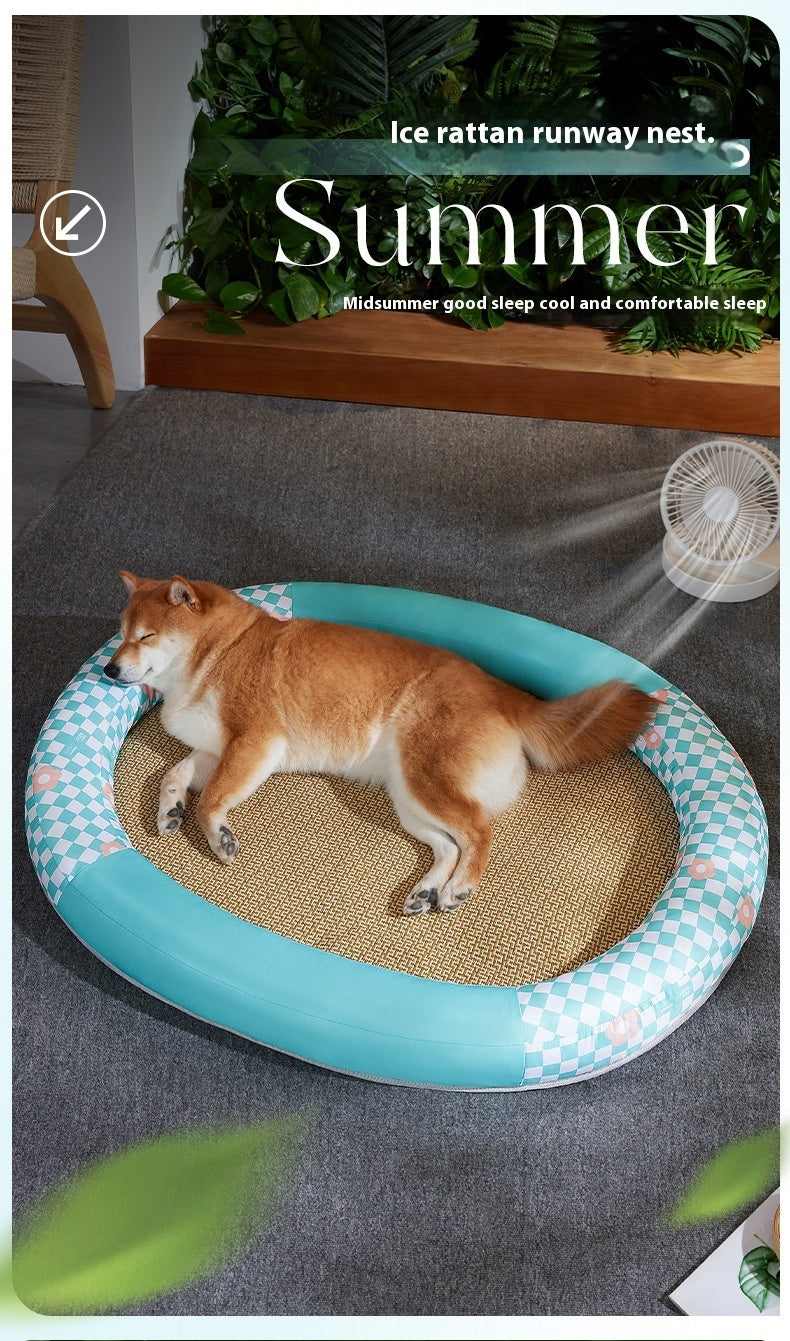 Pet Mat Cooling Pet Pad Oval Runway Nest - Pawsentialshub