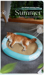 Pet Mat Cooling Pet Pad Oval Runway Nest - Pawsentialshub