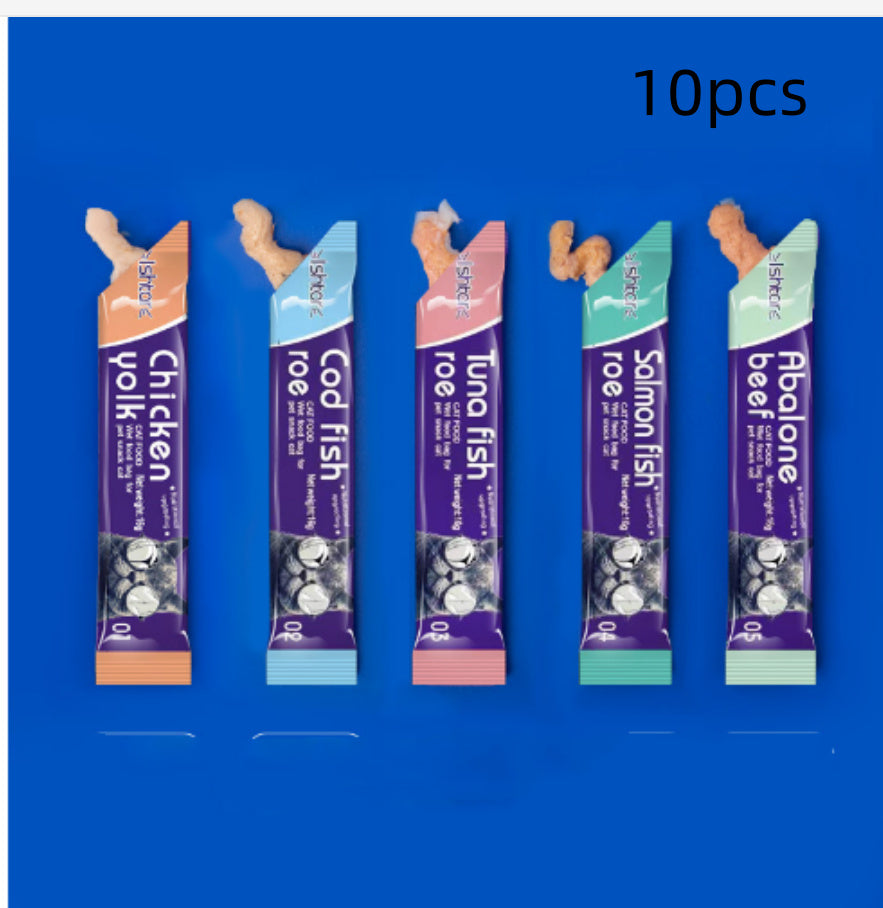 Cat Strip Kittens Nutrition Fat Hair Chin Wet Food Package Pet Cat Snacks Pawsentialshub