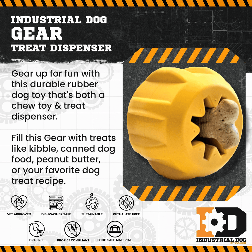 Durable Rubber Chew Toy and Treat Holder for Dogs-3