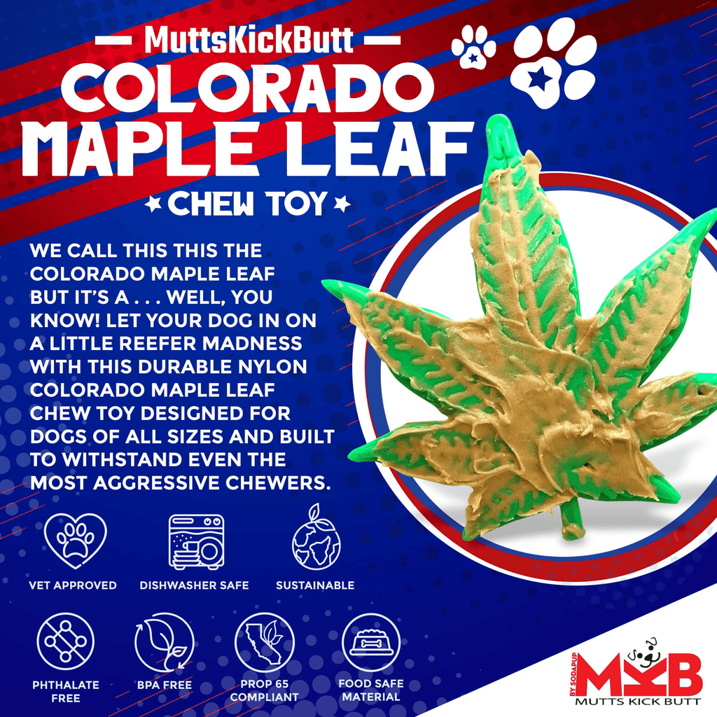 MKB Colorado Maple Leaf Durable Chew Toy for Aggressive Dogs-3