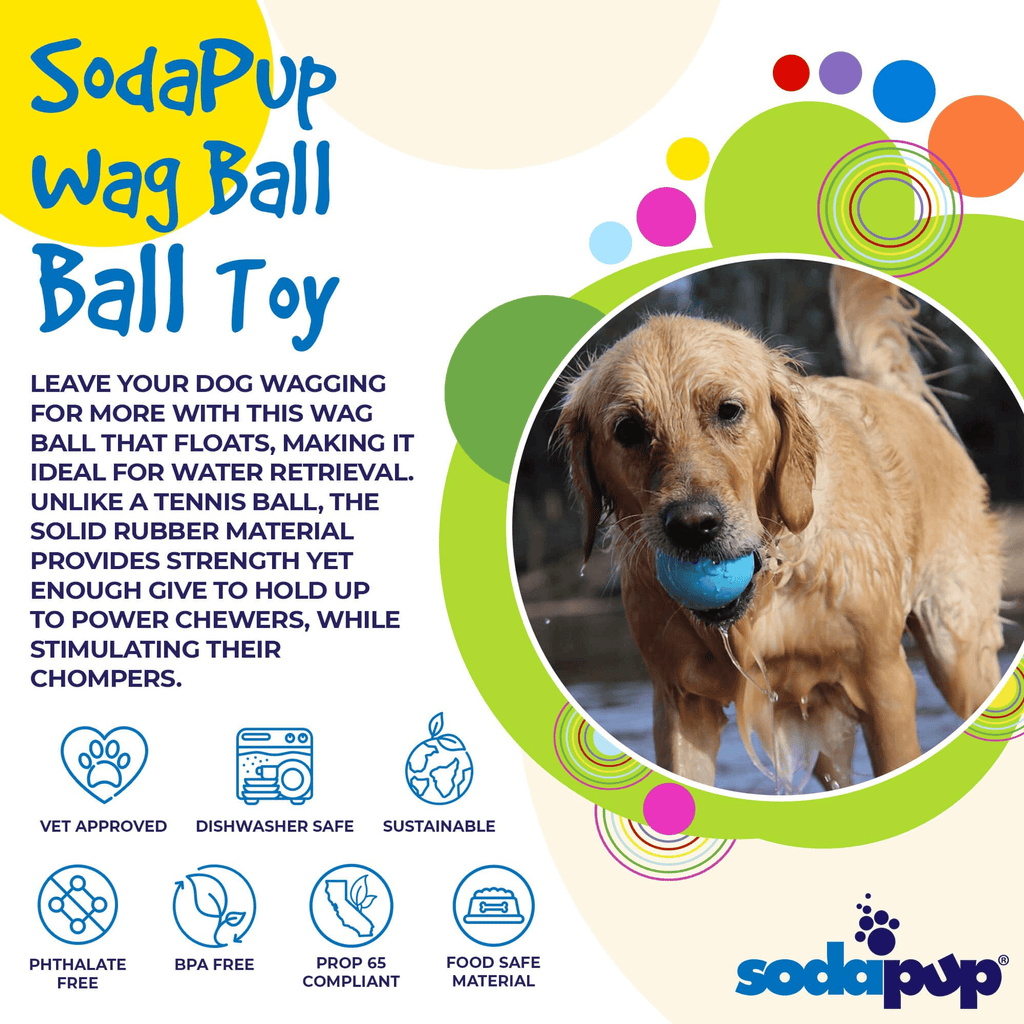 SP Wag Ultra-Durable Floating Rubber Ball for Power Chewers-4
