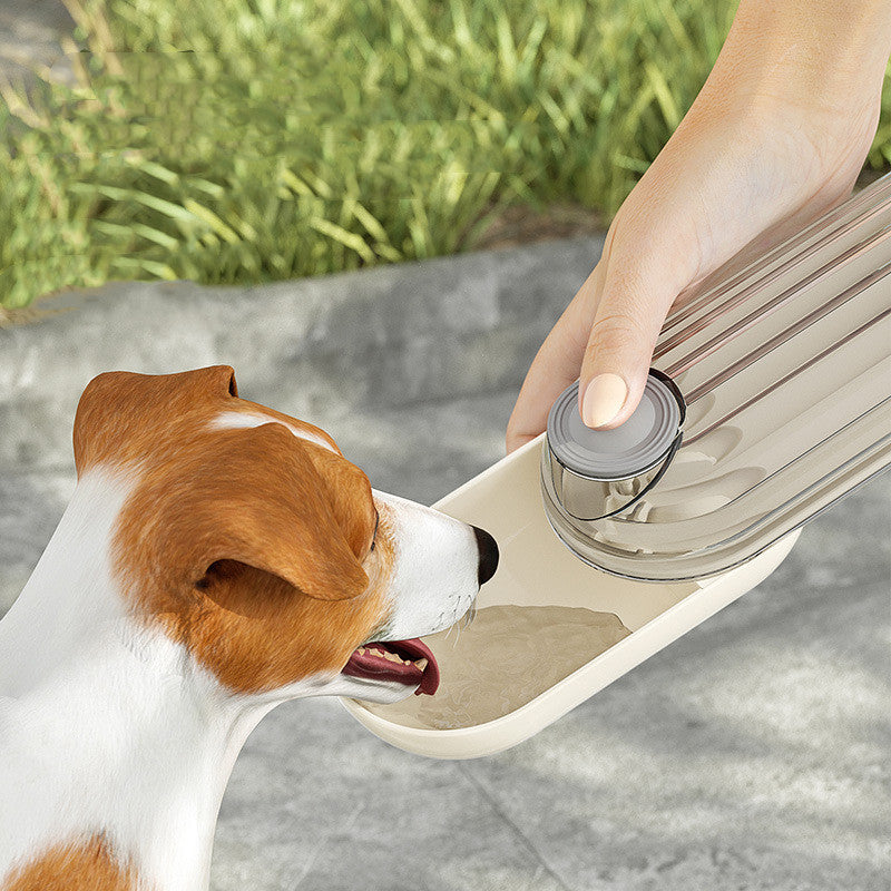 2 In 1 Pet Water Cup Segment Design Green Dog Walking Portable Drinking Cup Dog Feeding Supplies Pet Supplies Dog Walking Water Feeder Pets Products - Pawsentialshub