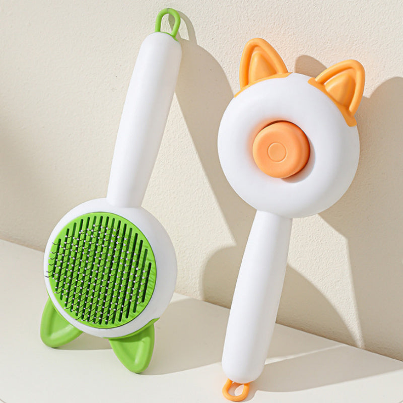 Pet Dog Brush Cat Comb Self Cleaning Pet Hair Remover Brush For Dogs Cats Grooming Tools Pets Dematting Comb Dogs Accessories Pet Products - Pawsentialshub