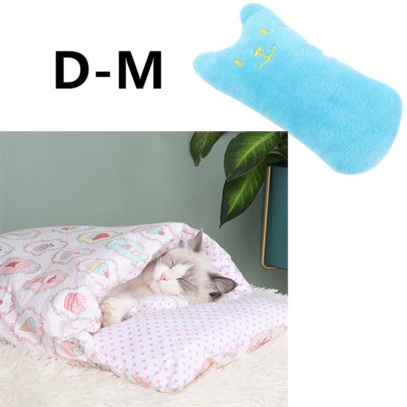 Cat Litter Winter Warm Cat Closed Removable And Washable Quilt Pawsentianshub
