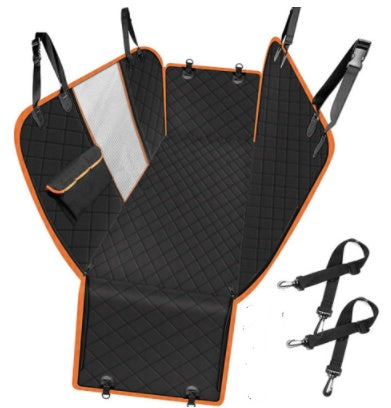 Dog Car Seat Cover View Mesh Pet Carrier Hammock Safety Protector Car Rear Back Seat Mat With Zipper And Pocket For Travel pawsianhub