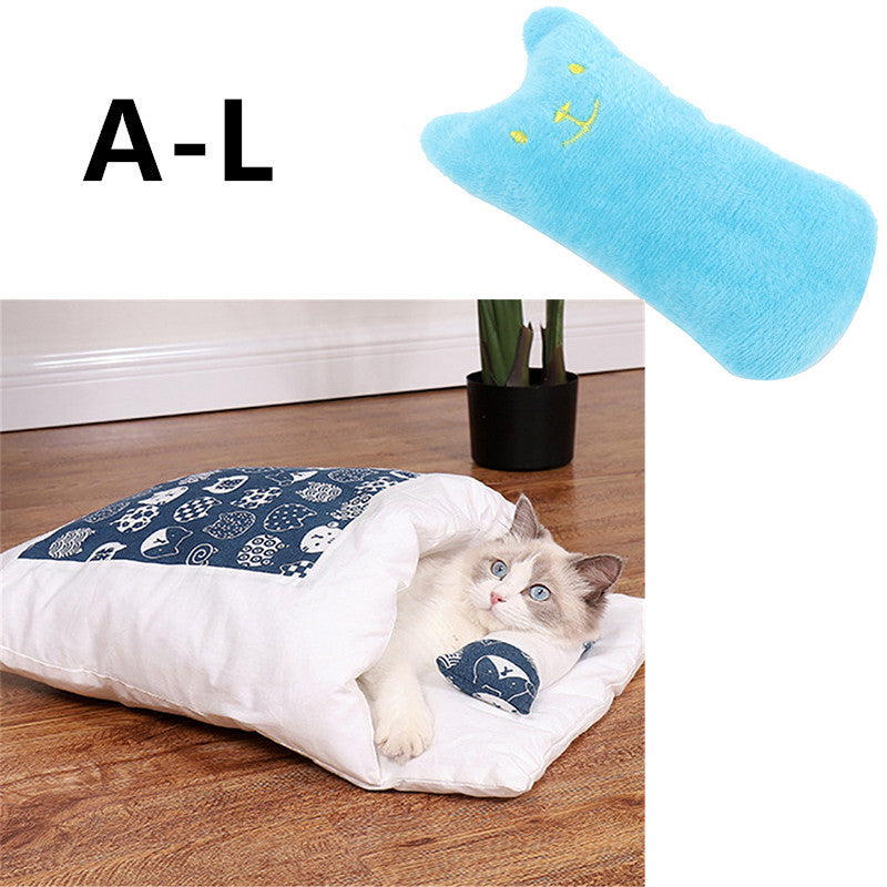 Cat Litter Winter Warm Cat Closed Removable And Washable Quilt Pawsentianshub