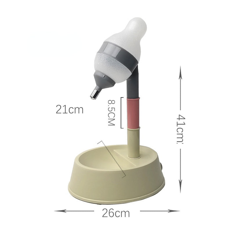 The New Dog Waterer Can Adjust The Height Of Pets And The Water And Feed All-in-one Cat Drinking Bowl Dog Supplies My Store