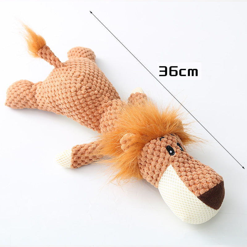 Plush Cartoon Puppy Dog Toy Pet Dog Chew Squeak Toys For Small Dogs Teeth Grinding Pet Products Dog Accessories - Pawsentialshub