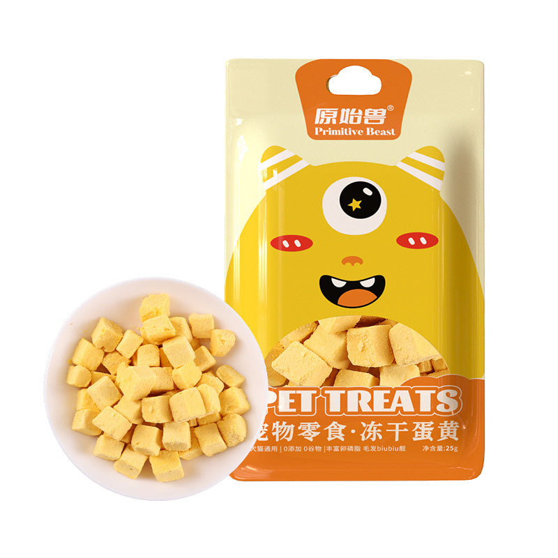 Pet Freeze-dried Snacks Egg Yolk Chicken Grains Dog Cat Snacks Pawsentialshub