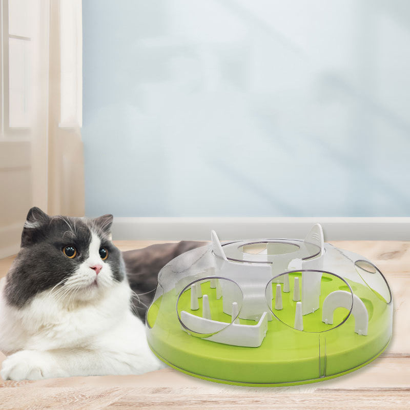 Pet Cat Toy Maze Slow Food Bowl - Pawsentialshub