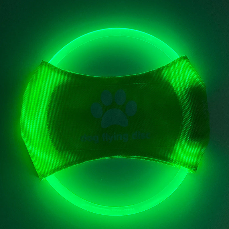 Dog Flying Discs Light Glowing LED LuminousTrainning Interactive Toys Game Flying Discs Dog Toy Pet Dog Accessories Pet Products - Pawsentialshub