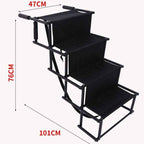 Pet Outdoor Products Car Folding Ladder Stair Steps - Pawsentialshub