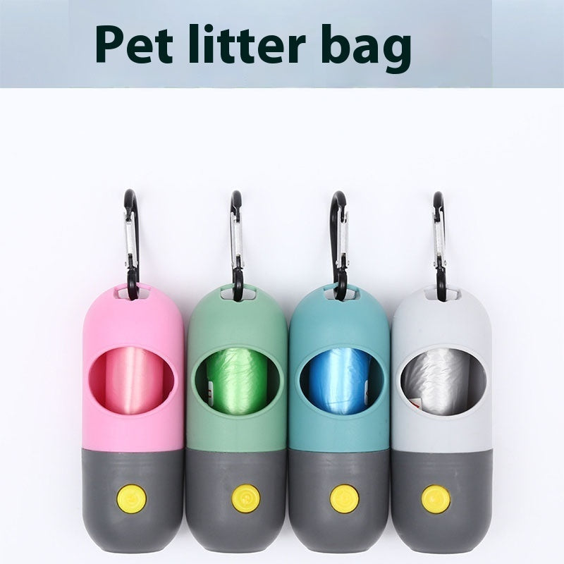Led Light Pet Waste Bag Dispenser For Dogs Cats Dog Poop Scooper Bags Waste Bags Holder Dispensers Pet Clean Accessories My Store