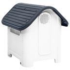 vidaXL Dog House Garden Dog Kennel Small Pet Cage Puppy Shelter Polypropylene-2