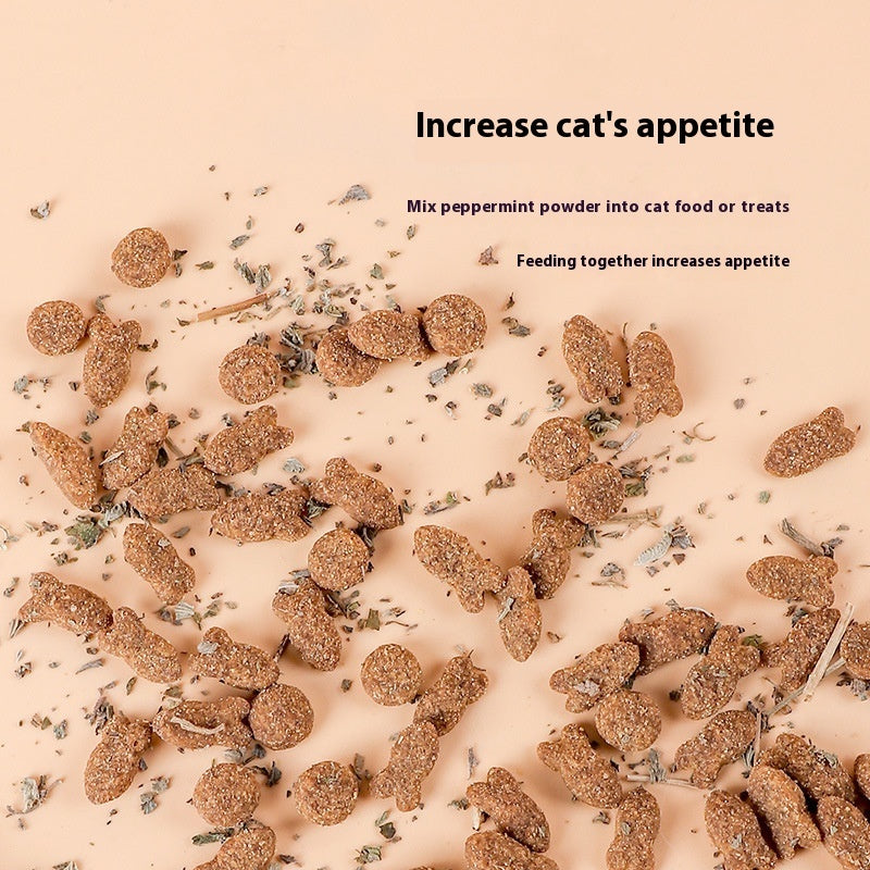 Cat Mint Leaf Powder Pet Cat Snacks Pawsentialshub