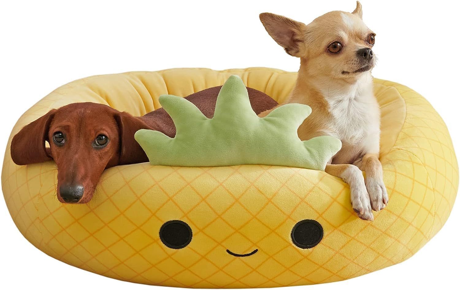 Shark Pet Bed - Large Ultrasoft Official Plush Pet Bed Maui Pineapple Pet Bed - Large Ultrasoft Official Plush Pet Bed - Pawsentialshub