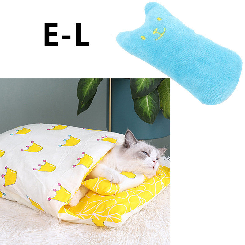 Cat Litter Winter Warm Cat Closed Removable And Washable Quilt Pawsentianshub