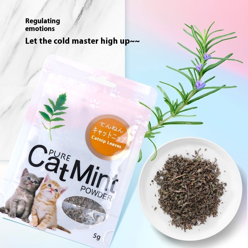 Cat Mint Leaf Powder Pet Cat Snacks Pawsentialshub