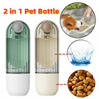 2 In 1 Pet Water Cup Segment Design Green Dog Walking Portable Drinking Cup Dog Feeding Supplies Pet Supplies Dog Walking Water Feeder Pets Products - Pawsentialshub