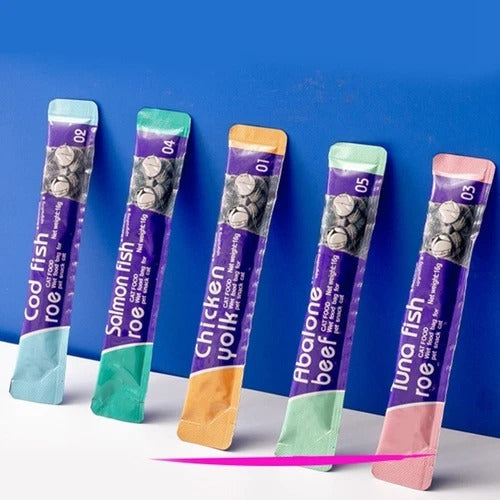 Cat Strip Kittens Nutrition Fat Hair Chin Wet Food Package Pet Cat Snacks Pawsentialshub