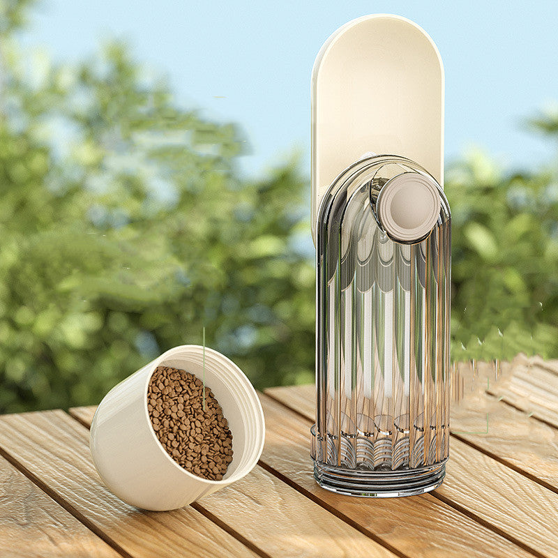 2 In 1 Pet Water Cup Segment Design Green Dog Walking Portable Drinking Cup Dog Feeding Supplies Pet Supplies Dog Walking Water Feeder Pets Products - Pawsentialshub