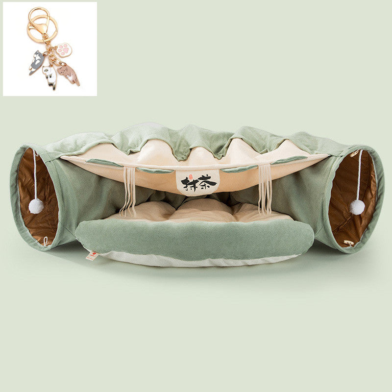 Collapsible Cat Tunnel Durable Washable Collapsible - Pawsentialshub