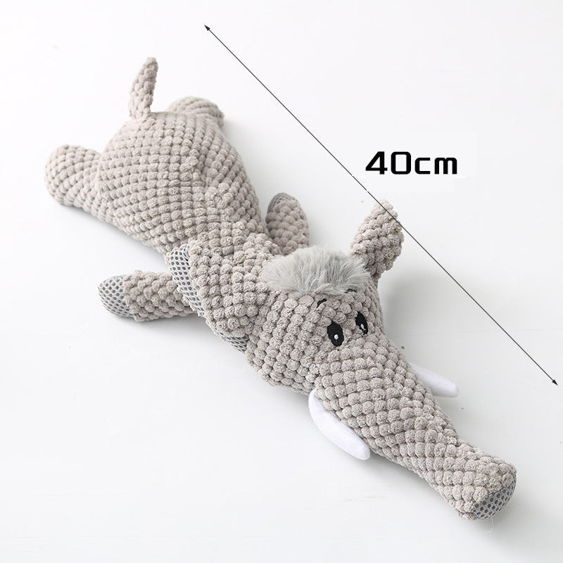 Plush Cartoon Puppy Dog Toy Pet Dog Chew Squeak Toys For Small Dogs Teeth Grinding Pet Products Dog Accessories - Pawsentialshub
