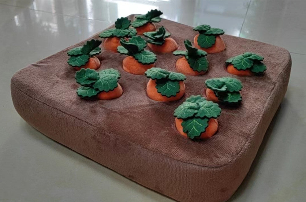 Pet Dog Toys Carrot Plush Toy Vegetable Chew Toy For Dogs Snuffle Mat For Dogs Cats Durable Chew Puppy Toy Dogs Accessories - Pawsentialshub