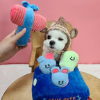 Haunted Hideaway: Interactive Ghost Mouse Plush Toy With Food-Hiding Feature-0