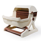 Open Tilting Cat Toilet Extra Large Semi-automatic Litter Box Pawsentialshub