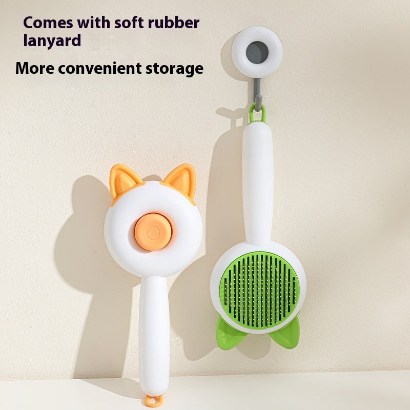 Pet Dog Brush Cat Comb Self Cleaning Pet Hair Remover Brush For Dogs Cats Grooming Tools Pets Dematting Comb Dogs Accessories Pet Products - Pawsentialshub