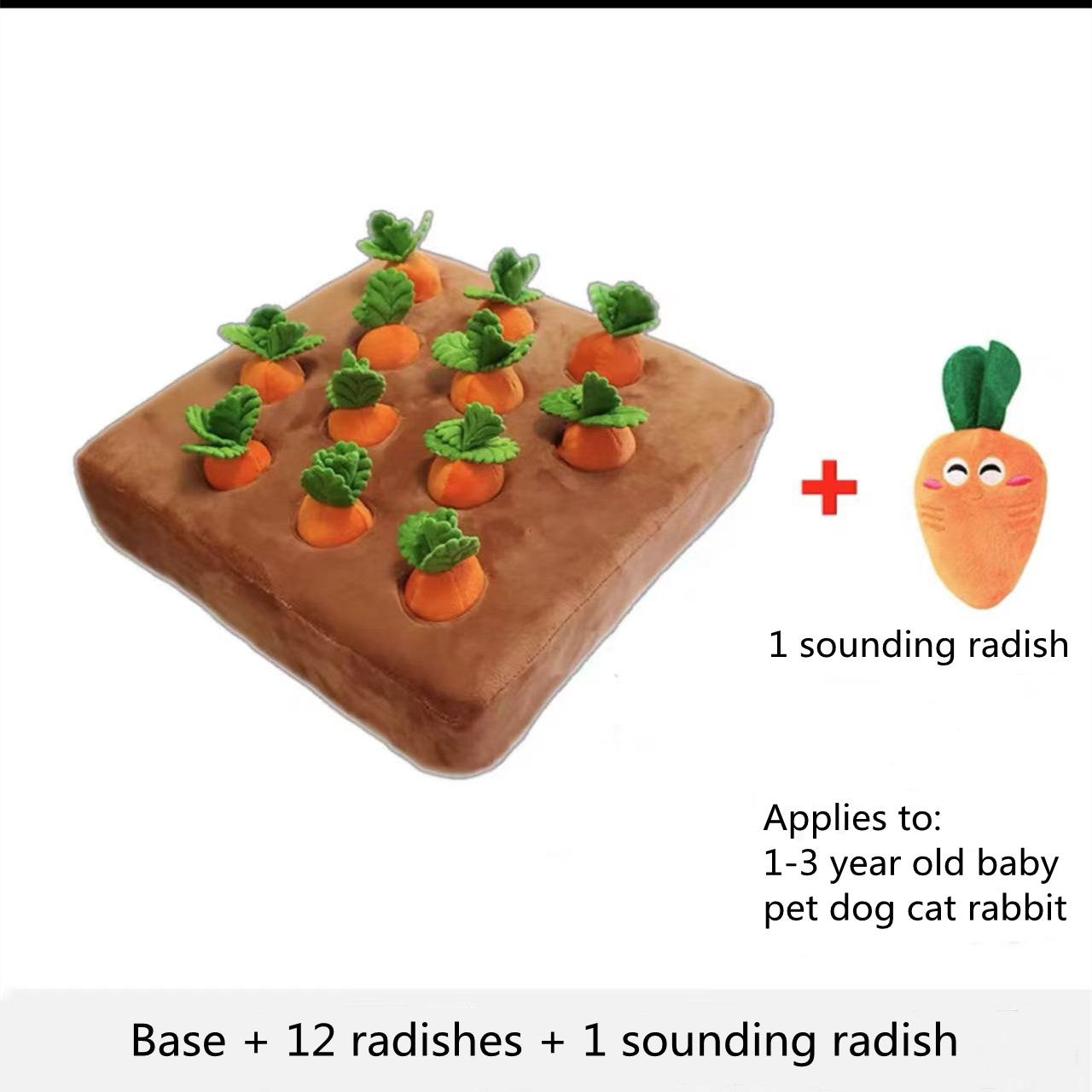 Pet Dog Toys Carrot Plush Toy Vegetable Chew Toy For Dogs Snuffle Mat For Dogs Cats Durable Chew Puppy Toy Dogs Accessories - Pawsentialshub