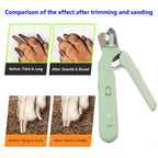 2 In 1 Pet Nail Clippers With Led Light Dog Cat Special Blood Line Scissors Multifunction Animals Paw Nail Trimmer Pet Supplies My Store