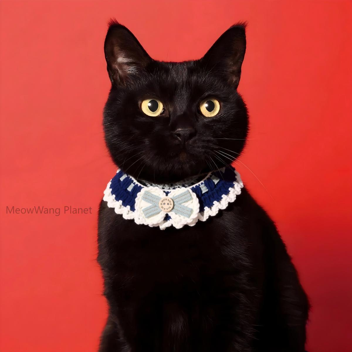 Handmade Knit Pet Scarf Cozy Neck Warmer For Cats Small Dogs Soft Crochet Scarf Luxury Pet Gift Pawsentianshub