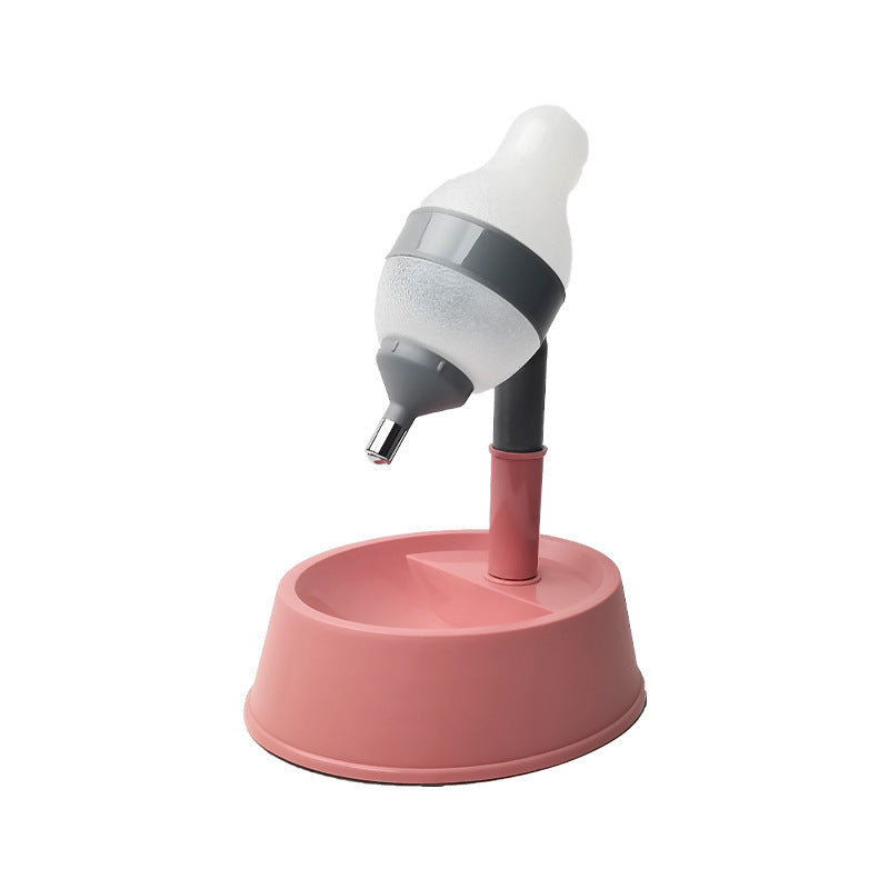 The New Dog Waterer Can Adjust The Height Of Pets And The Water And Feed All-in-one Cat Drinking Bowl Dog Supplies My Store