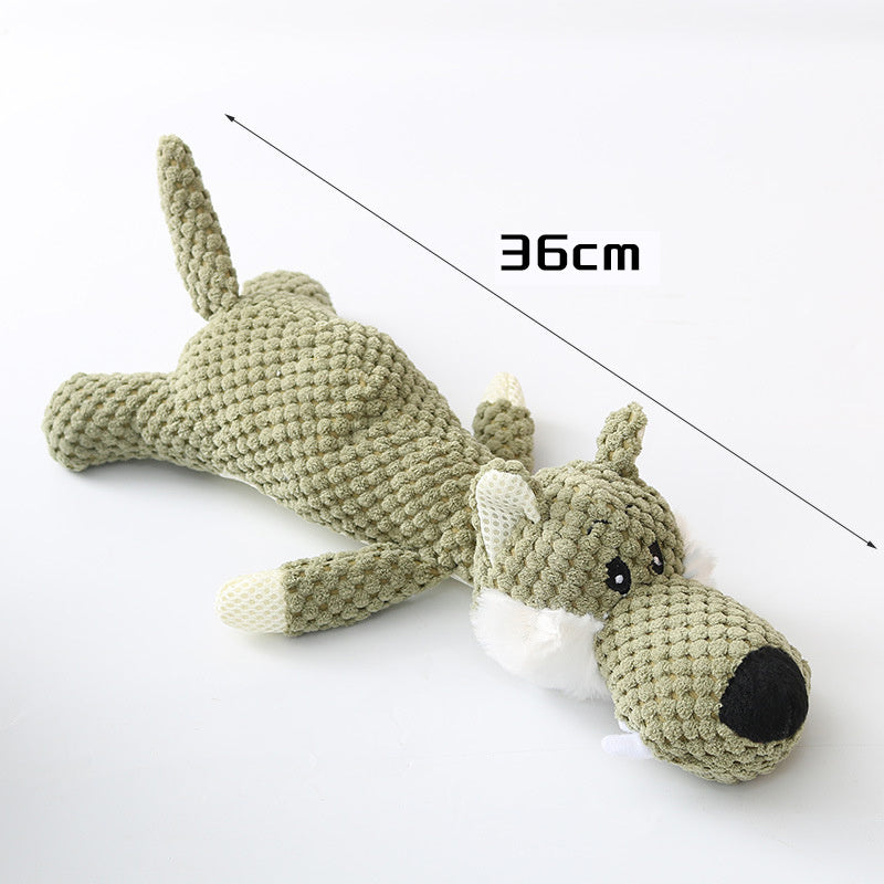 Plush Cartoon Puppy Dog Toy Pet Dog Chew Squeak Toys For Small Dogs Teeth Grinding Pet Products Dog Accessories - Pawsentialshub