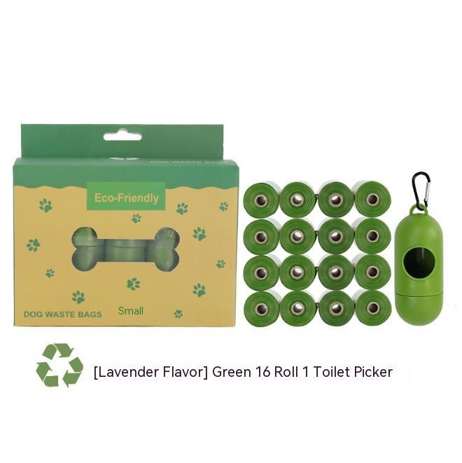 Pet Supplies Fragrance Degradable Pet Garbage Bag Pet Stool Bag Boxed With Dispenser - Pawsentialshub