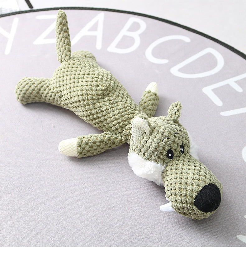 Plush Cartoon Puppy Dog Toy Pet Dog Chew Squeak Toys For Small Dogs Teeth Grinding Pet Products Dog Accessories - Pawsentialshub