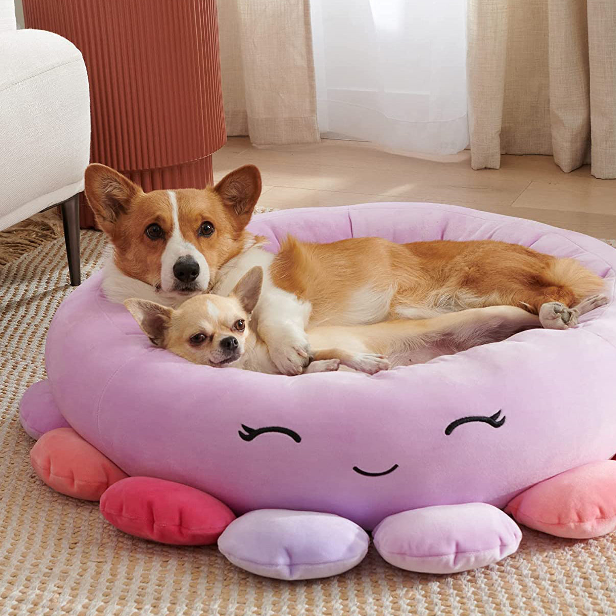 Shark Pet Bed - Large Ultrasoft Official Plush Pet Bed Maui Pineapple Pet Bed - Large Ultrasoft Official Plush Pet Bed - Pawsentialshub