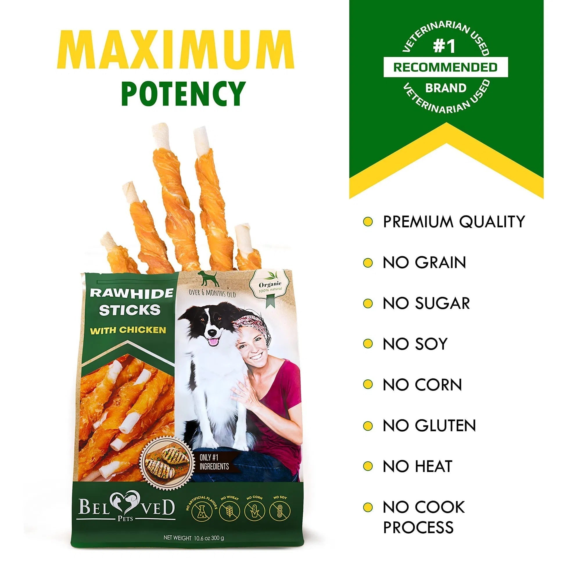Dog Sticks Wrapped With Chicken & Pet Natural Chew Treats Grain Free Organic Meat & Human Grade Dried Snacks In Bulk For Training Small & Large Dogs Pawsentialshub