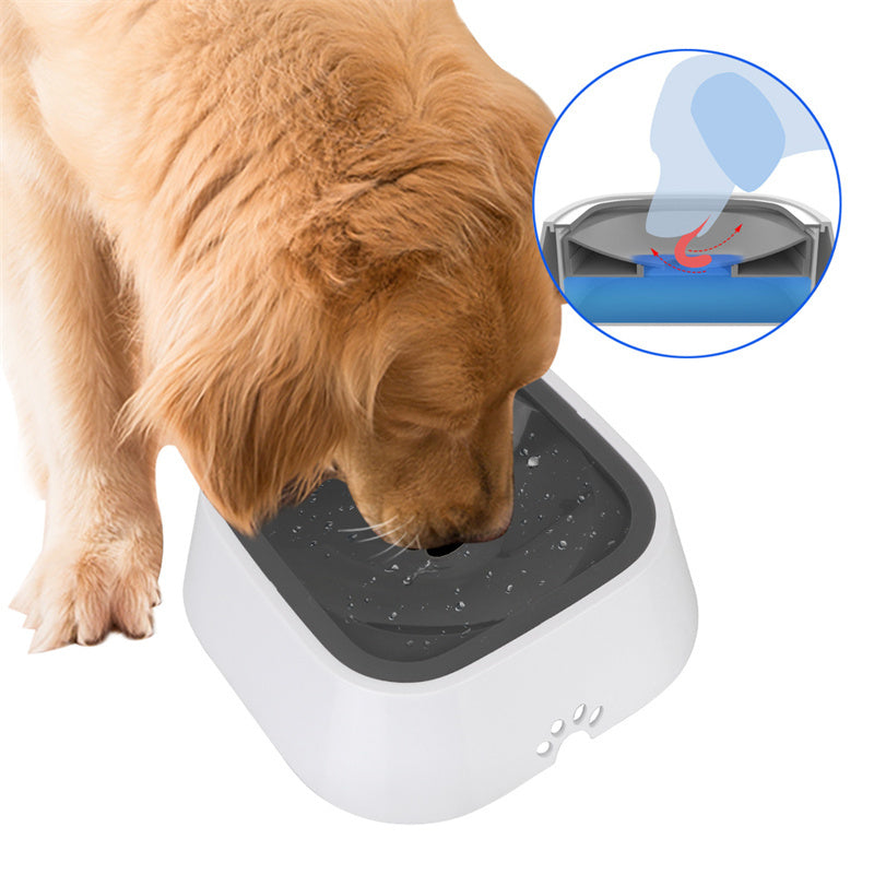 1.5L Cat Dog Water Bowl Carried Floating Bowl Anti-Overflow Slow Water Feeder Dispenser Pet Fountain ABS&PP Dog Supplies - Pawsentialshub