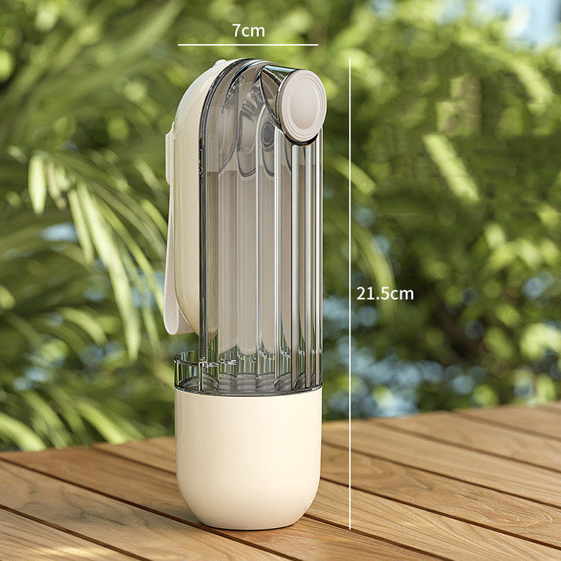 2 In 1 Pet Water Cup Segment Design Green Dog Walking Portable Drinking Cup Dog Feeding Supplies Pet Supplies Dog Walking Water Feeder Pets Products - Pawsentialshub