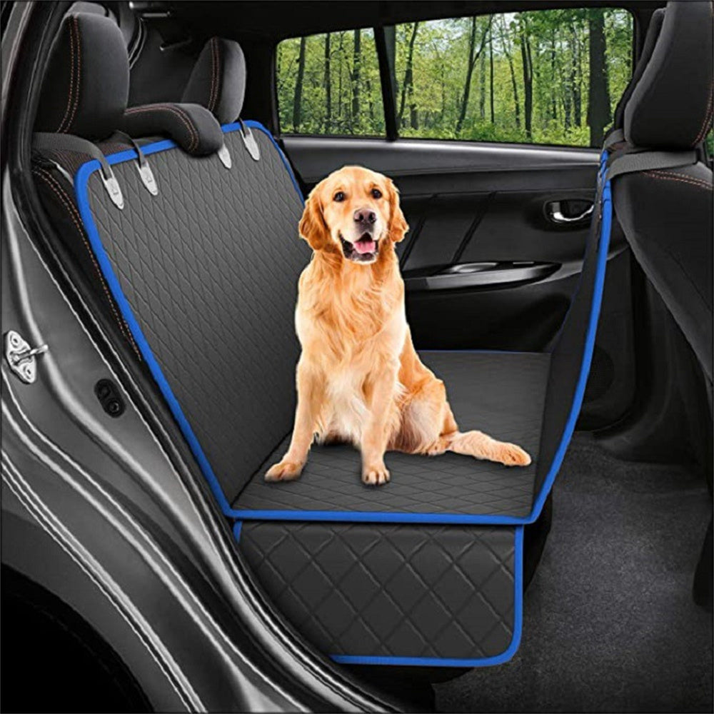 Dog Car Seat Cover View Mesh Pet Carrier Hammock Safety Protector Car Rear Back Seat Mat With Zipper And Pocket For Travel pawsianhub
