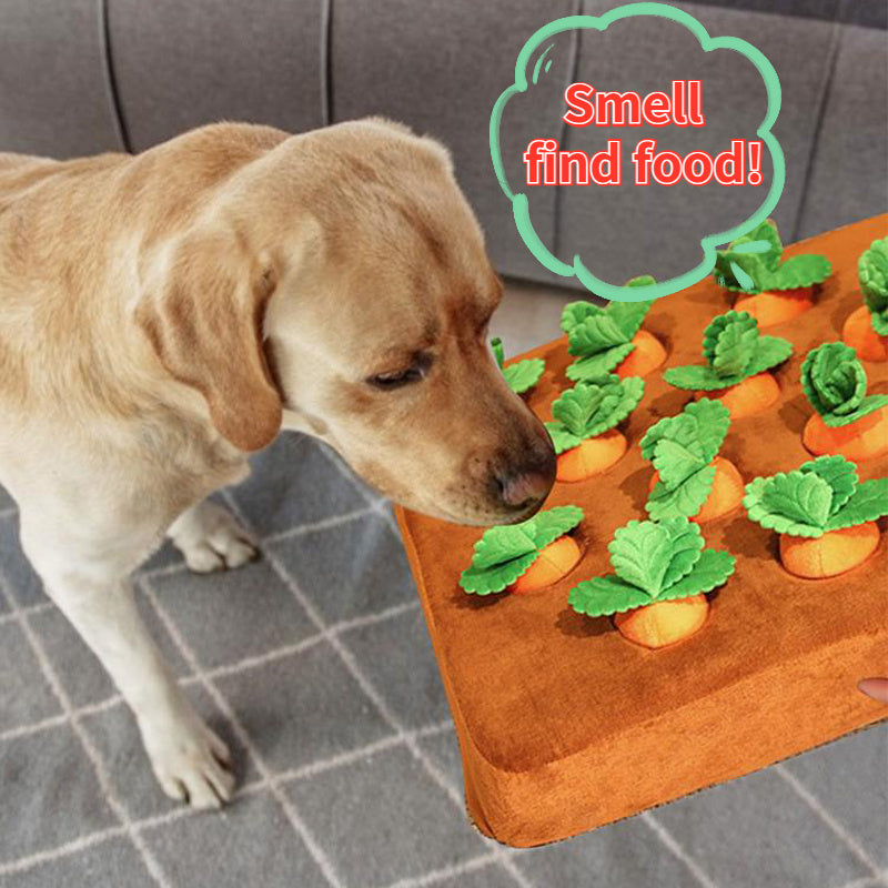 Pet Dog Toys Carrot Plush Toy Vegetable Chew Toy For Dogs Snuffle Mat For Dogs Cats Durable Chew Puppy Toy Dogs Accessories - Pawsentialshub