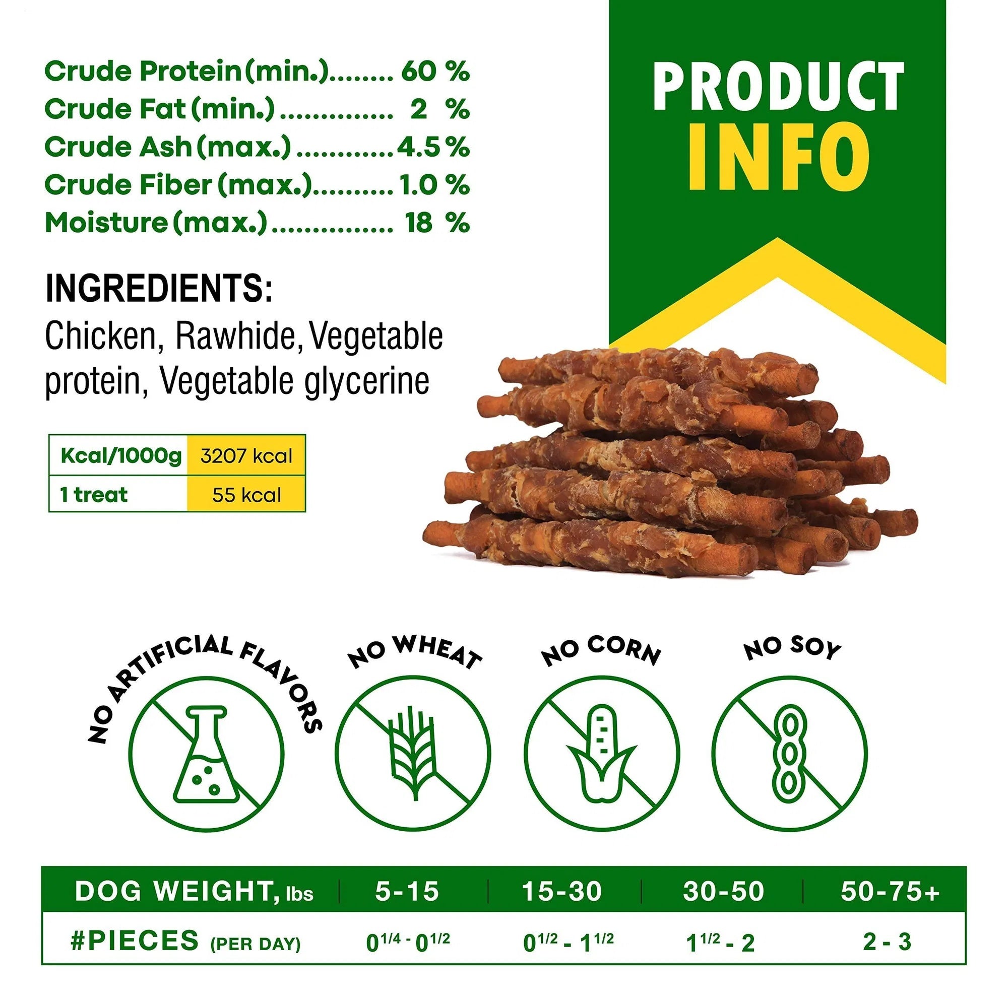 Dog Smoked Rawhide Sticks Wrapped Chicken Pet Natural Chew Treats Grain Free Organic Meat Healthy Human Grade Dried Snacks In Bulk Pawsentialshub