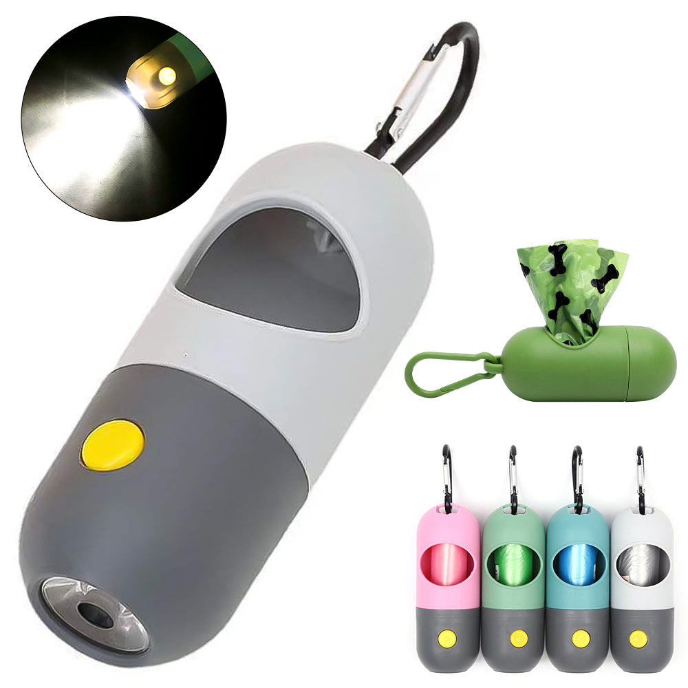 Led Light Pet Waste Bag Dispenser For Dogs Cats Dog Poop Scooper Bags Waste Bags Holder Dispensers Pet Clean Accessories My Store