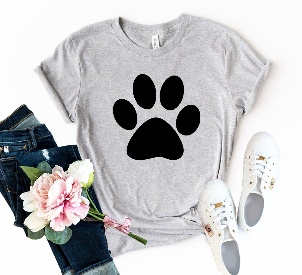 Paw Shirt Dog Paw Short Sleeve Shirt-0